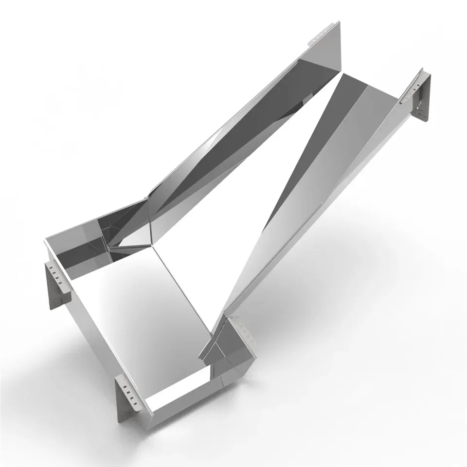 מצנח נירוסטה מותאם אישית לקווי מסוע